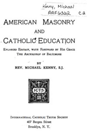 American Masonry and Catholic Education - 10781690